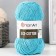 Yarn "Eco-Cotton" 80% cotton 20% polyester 220m/100g (765 Gol. Biryuza)
