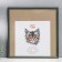 Photo frame plastic 40x40 cm, green with gold (plastic screen)