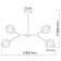 Hamburg chandelier, size 82x60x82 cm, 30w 6xe14 IP 20