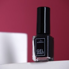 Nail polish with gel effect, jeanmishel, tone 199, black matte, 6 ml