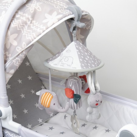 Suspension - Bonnie's Carousel rattle, rubberle, on a crib, stroller, crumb me-5