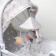 Suspension - Bonnie's Carousel rattle, rubberle, on a crib, stroller, crumb me