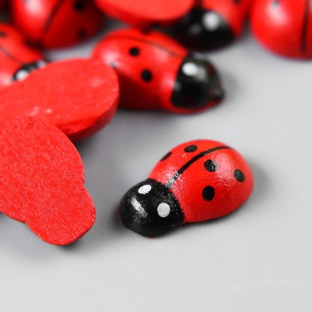 Decor for creativity wood "ladybugs" (set of 40 pcs) 1.1x0.8 cm-1