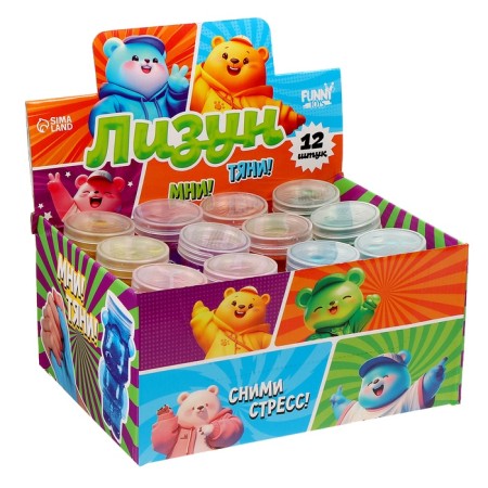 Lizun is a slime "Big Bear", Mix Colors-4