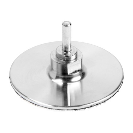 Velcro nozzle for drill and ushm tundra, thin aluminum disk, M14, with an adapter, 100 mm