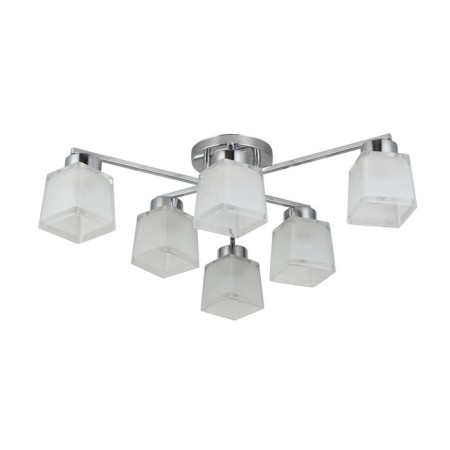 Economic light lamp 60210/6CR WT, E27 6x60W, color chrome
