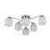 Economic light lamp 60210/6CR WT, E27 6x60W, color chrome