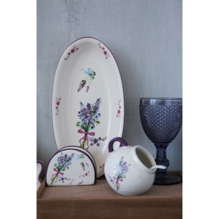 Lavender Dolyana dish, 28 × 14.5 × 3.5 cm, white color-2