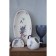 Lavender Dolyana dish, 28 × 14.5 × 3.5 cm, white color