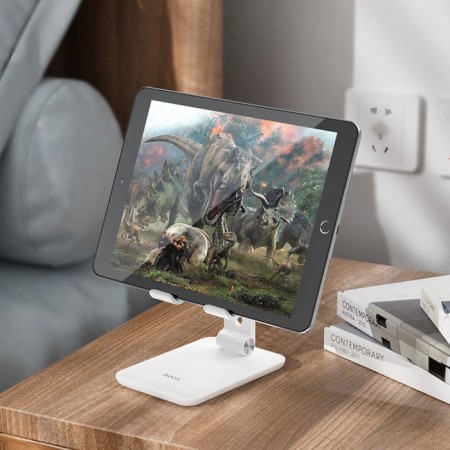 Hoco HD1 tablet stand, desktop, for 4.7-10.5 inches, white-3