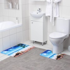A set of mats for the bathroom and toilet of the Dolyan 