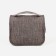 Velcro cosmetic bag, with hook, brown color