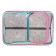 Penal 3 sections, tab inside, 140 x 210 x 40 mm, fabric, calligrata top block "Cat Panda"