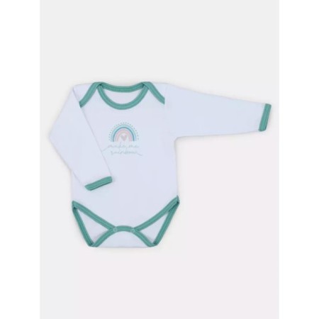 Body baby with a long sleeve Rant Rainbow, height 68 cm, green color-2