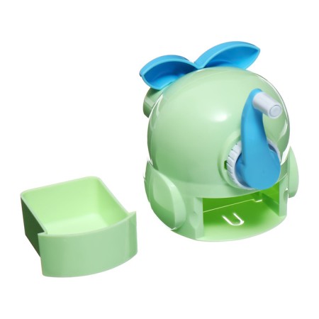 Mechanical sharpener with a container of an owl light green-12