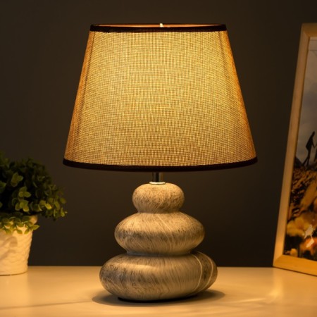Staine table lamp E14 40W gray-brown 23x23x33 cm Risalux-1