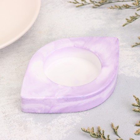 Summary "Eye. Marble" from gypsum, 14.5x9.5x2cm, marble with purple strips-1