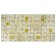 PVC panel mosaic marble with gold 955x480 mm pcs