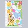 Sticker plastic interior color rosteomer "giraffe and elephant" 60x90 cm