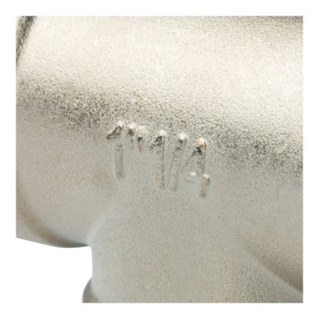 The STOUT SFT -0020-000114, 1 1/4 ", internal/internal thread, nickelled brass-5