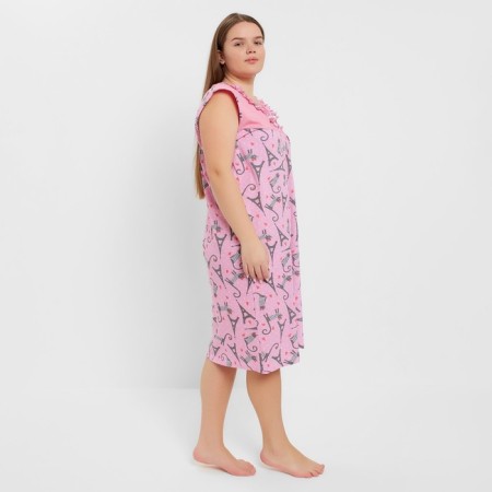 Night shirt female, pink color, size 46-1