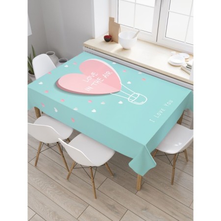 Tables on the table "Love in the air", rectangular, Saten, size 145x180 cm