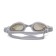 ATEMI N9202M swimming glasses, silicone, silver color
