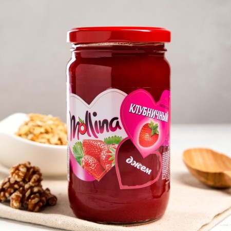 Jam mollina strawberry, 450 g-1