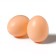The egg is an artificial submarine, for chickens, 4 × 5 cm, 1 pc., Brown, Greengo
