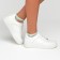 Women's socks glass minku color green, size 36-37 (23 cm)