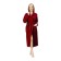 Women's robe with a hood, size 52-54, burgundy color