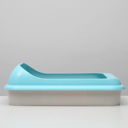 Toilet "Moore-huma" for cats, with a frame of 44 x 34 x 10 cm, blue-1