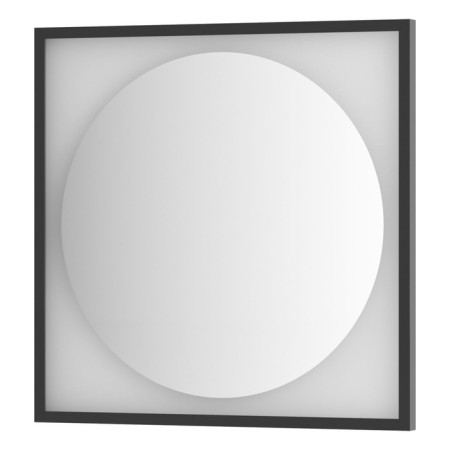 Mirror in a baguette frame with LED lighting 15 W, 70x70 cm, without a switch, neutral white light, h.