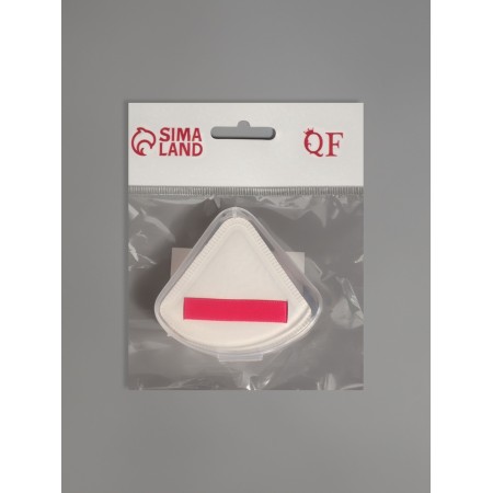 Sponge d/makeup Treuga C hold 7*7cm in the layer case Latex white package QF-7