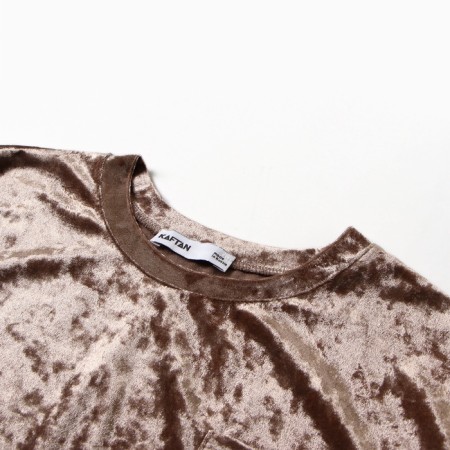 The female set (T -shirt and shorts) KAFTAN VELVET p. 44-46, coffee-1
