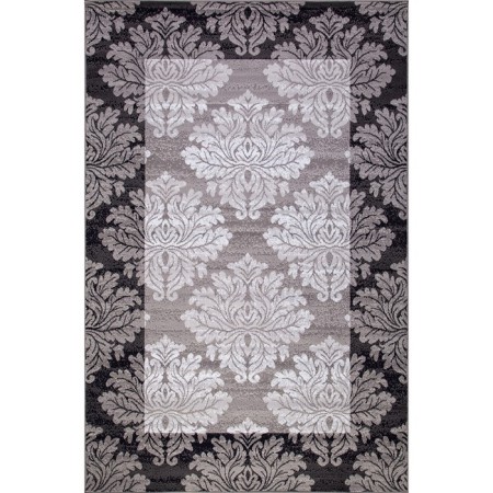 Rectangular carpet Merinos Silver, size 250x400 cm, Gray color-1