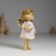 Polystone souvenir "Angel in a pink shirt with an asterisk" 6.5x5x13.5 cm