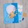 Children's imprint with wishes for a boy, color mix