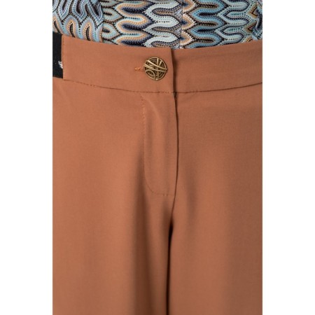 Female trousers, size 42, brown color-4