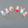 Skewers "Easter rabbits", set of 6 pcs.