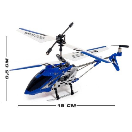 The radio -controlled helicopter Sky, with a gyroscope, the color is blue-1