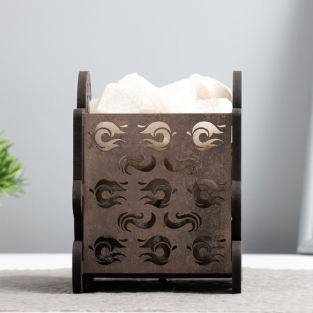 Salt lamp "Turtle" Wooden E14 15W 1.4 kg-3