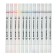 Set of markers 12 colors, bilateral, cystic and beveled tips
