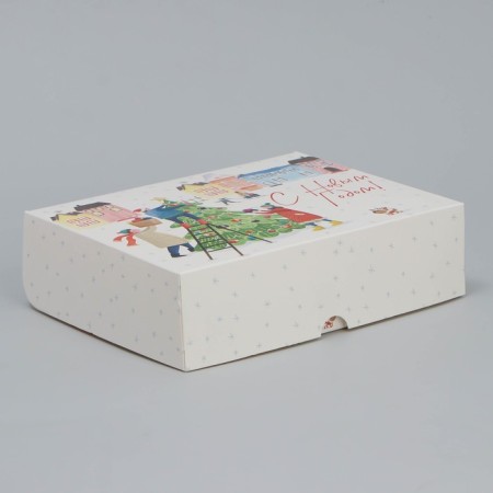 Folding box "New Year's bustle", 20 x 17 x 6 cm, New Year-2