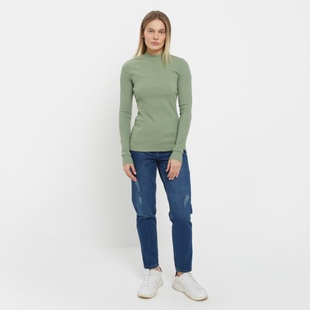 Female turtleneck, green color, size 48-3
