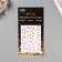 Stick plastic rhinestones "Solder" lilac 11x7.8 cm