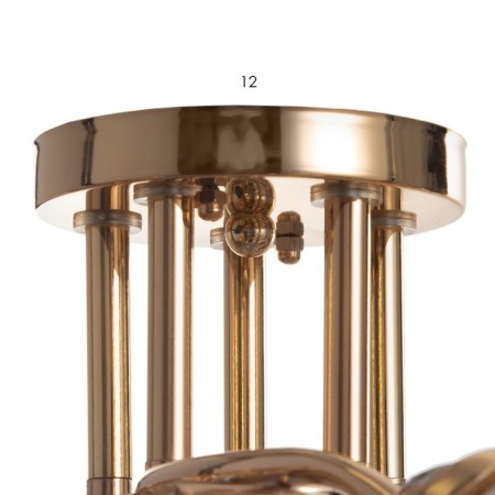 Diana 5x40W lamp E27 Gold 52x52x22cm-4