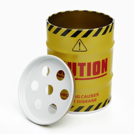Blessed ashtray "Caution", 7.5 x 10 cm-1