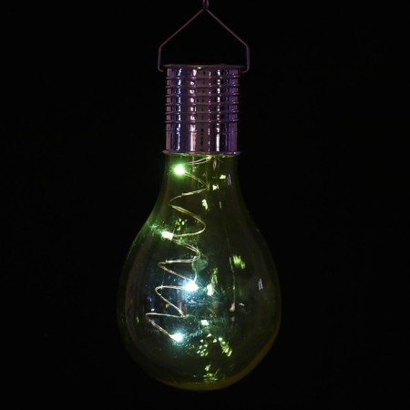 Garden lamp on the sunny battery "Yellow light", 8 × 14 × 8 cm, 5 LED, white glow-4