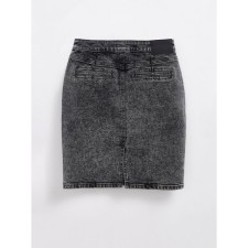 Юбка джинсовая женская Conte Elegant, размер XS, цвет acid washed grey
